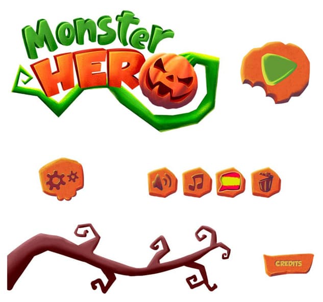 assets icons Monster Hero game