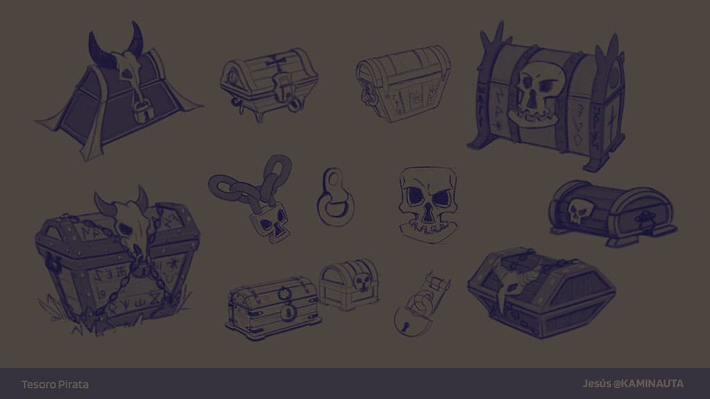 Pirate chests differents designs